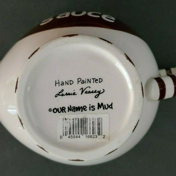 Laurie Vessey Gravy Boat Bowl Our Name Is Mud Collectible Hand Painted New Dish - Picture 11 of 13